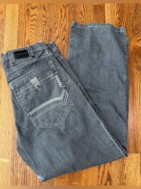 Parish Grey Y2k Relaxed Jeans Men’s Sz 38